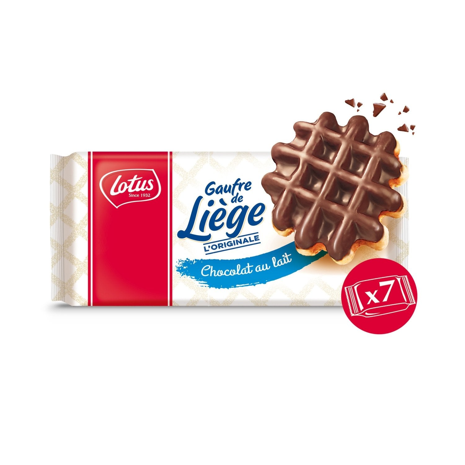 Gaufres de Liège au Chocolat au Lait LOTUS le paquet de 363g