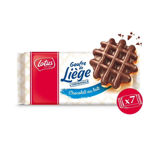 Gaufres de Liège au Chocolat au Lait LOTUS le paquet de 363g