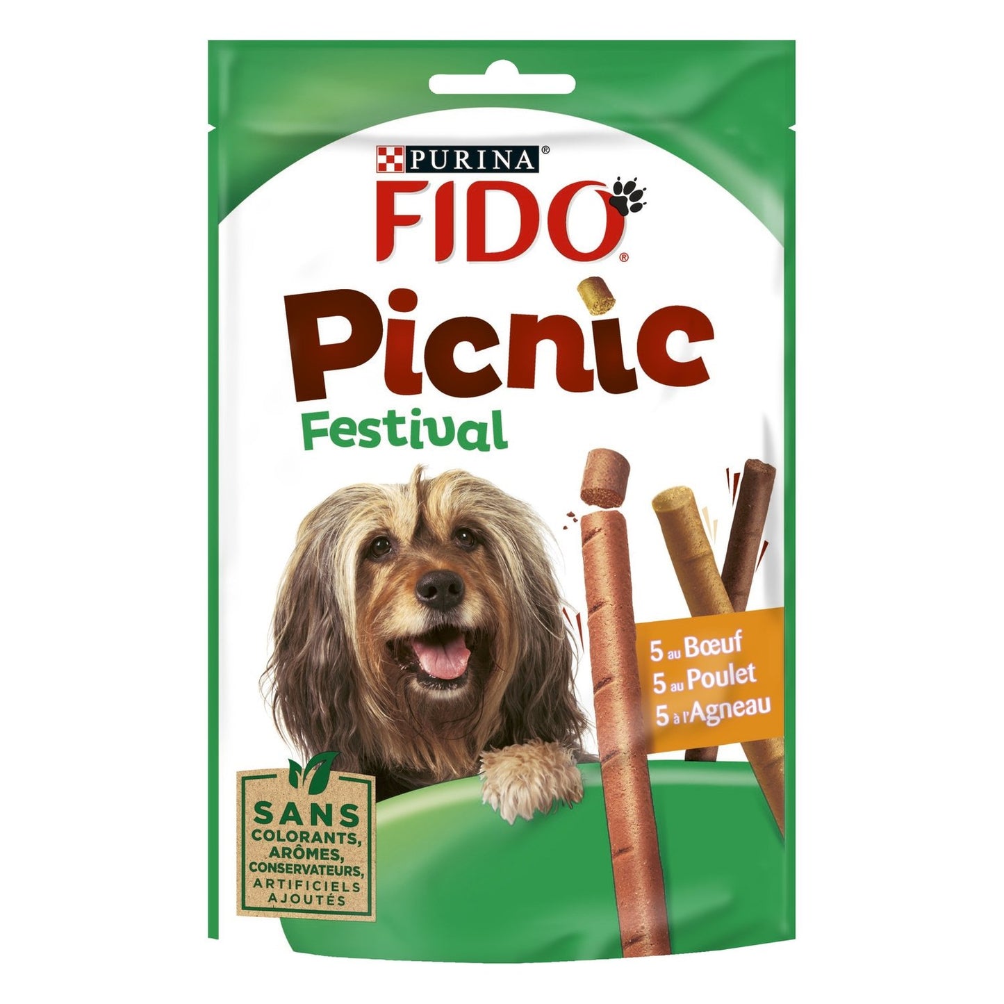 Friandises pour Chien Adulte Boeuf Poulet Agneau Picnic Festival FIDO
