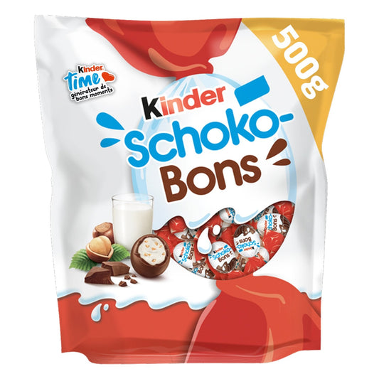 Billes Chocolats Lait Noisette KINDER SCHOKO-BONS 500g