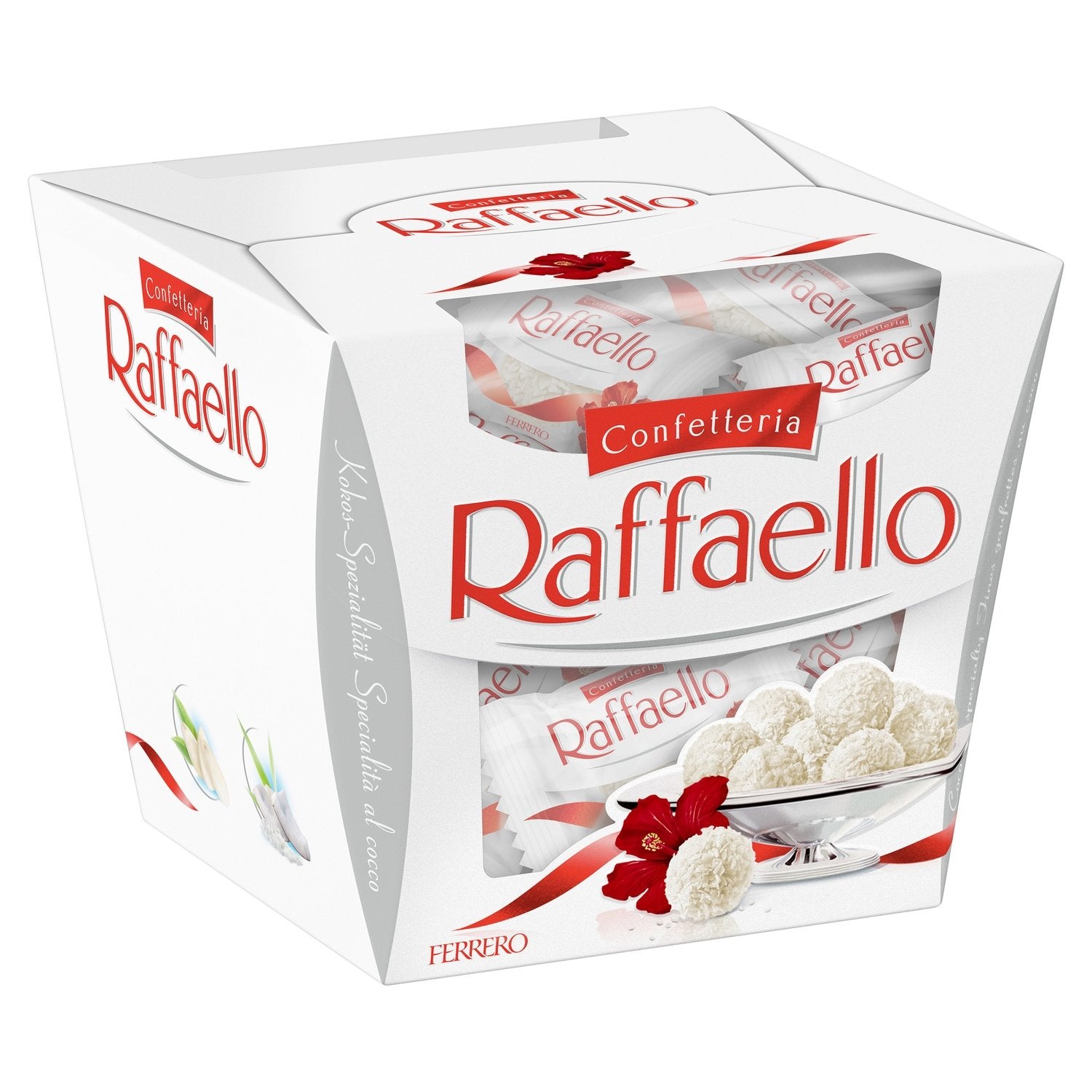Bouchées Noix de Coco et Amande RAFFAELLO - Gamme de Noël 2025 Ballotin 18 pièces - 180g