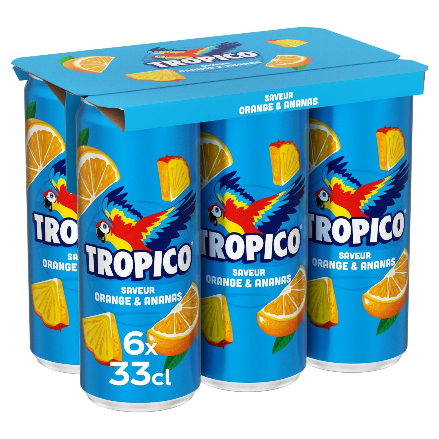 Boisson Orange Ananas l'Original TROPICO le pack de 6 canettes de 33cL