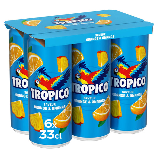 Boisson Orange Ananas l'Original TROPICO le pack de 6 canettes de 33cL