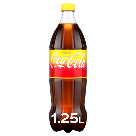 Soda au Cola Goût Citron COCA-COLA la bouteille de 1,25L