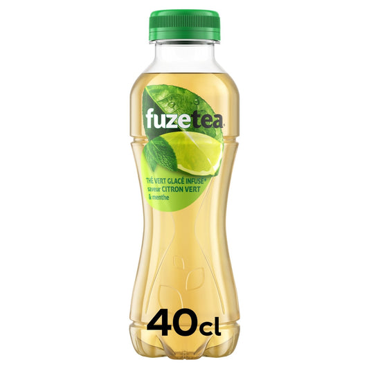 Boisson Thé Vert Glacé Menthe Citron Vert FUZE TEA la bouteille de 40cL