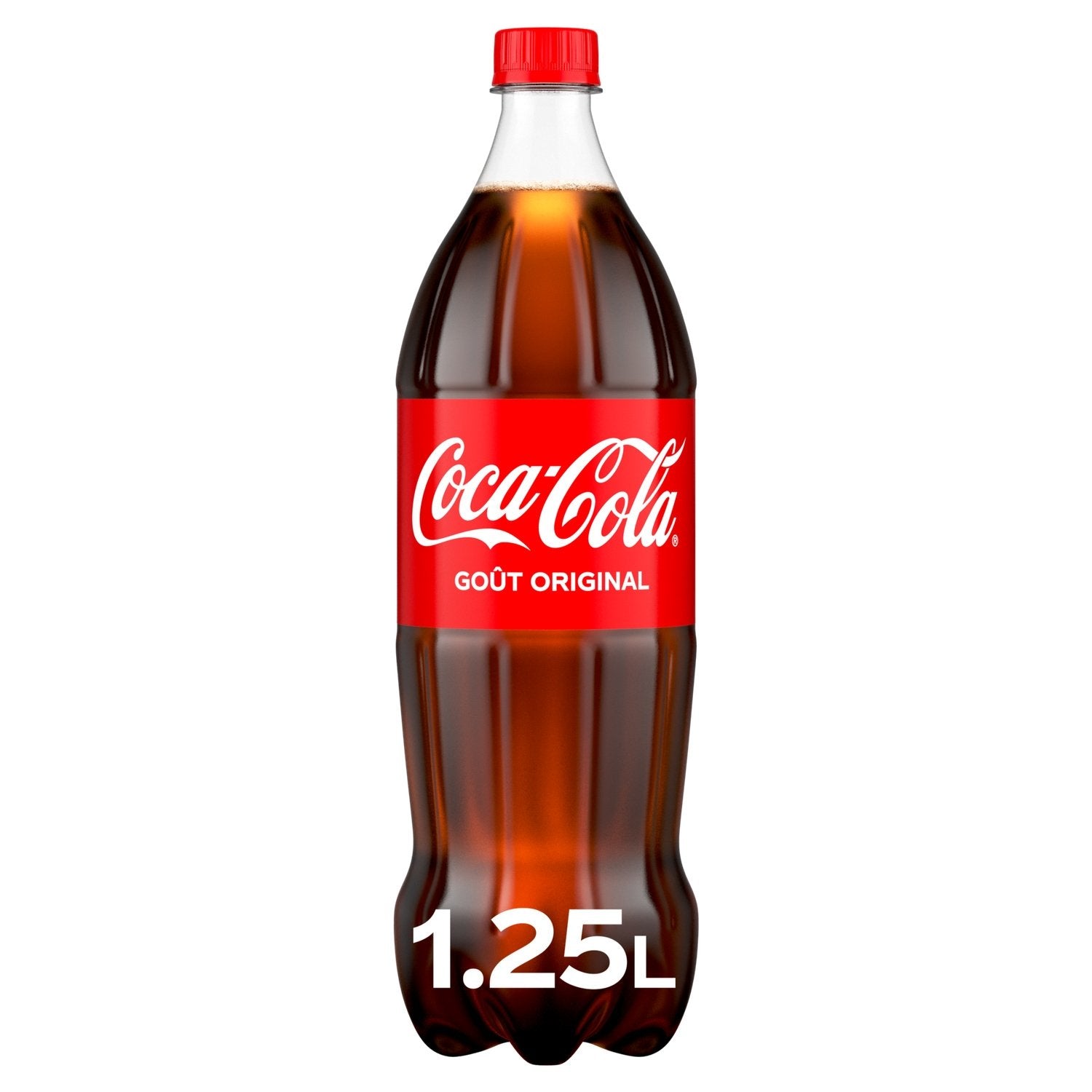 Soda au Cola Goût Original COCA-COLA la bouteille d'1,25L