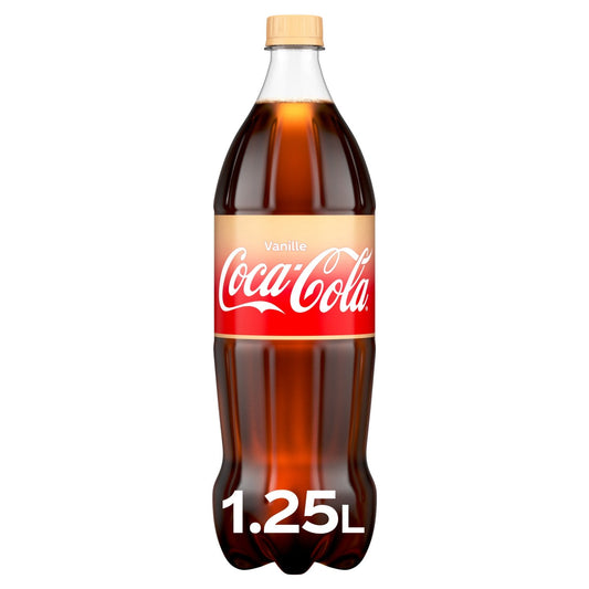 Soda au Cola Goût Vanille COCA-COLA la bouteille d'1,25L