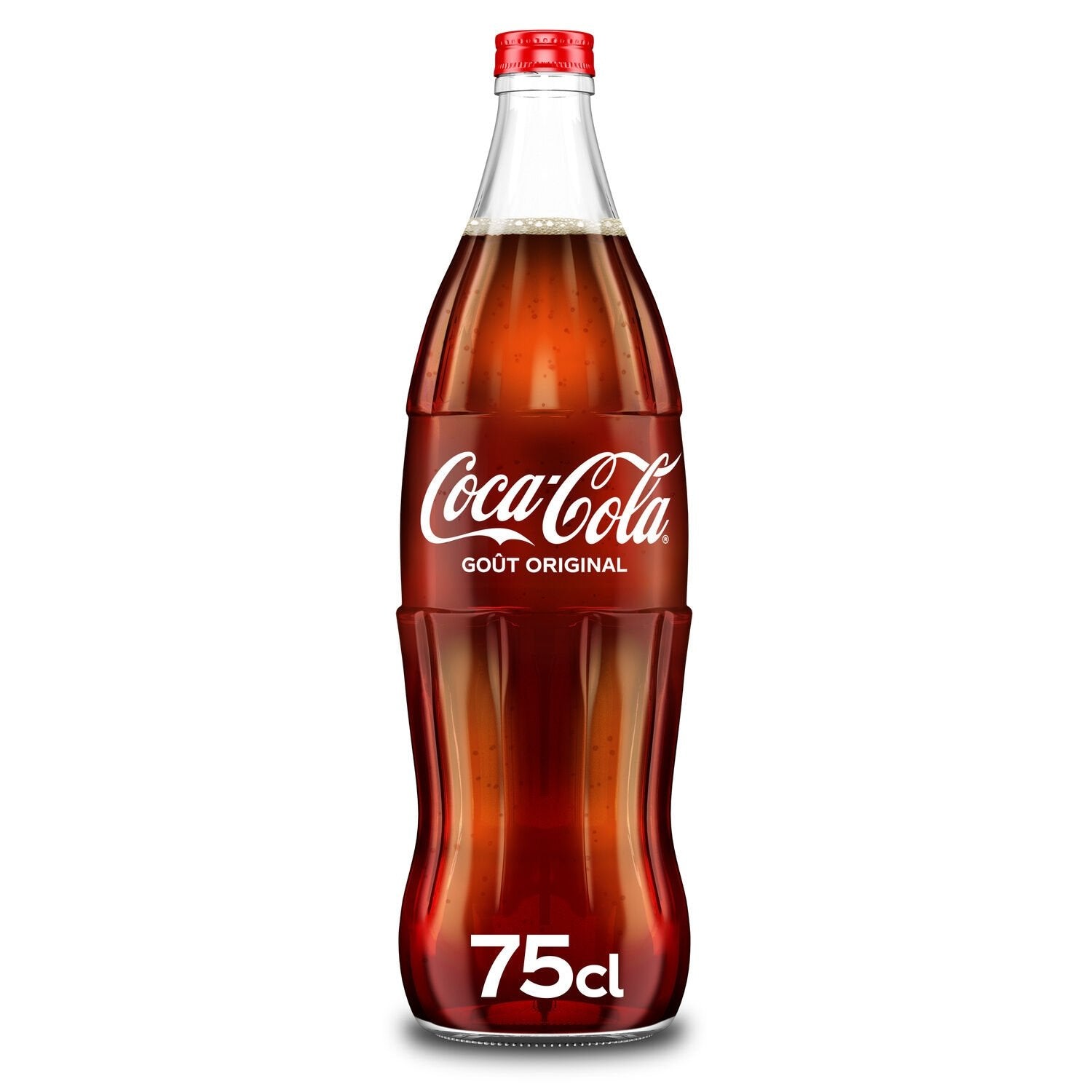Soda au Cola Goût Original COCA-COLA la bouteille en verre de 75cL