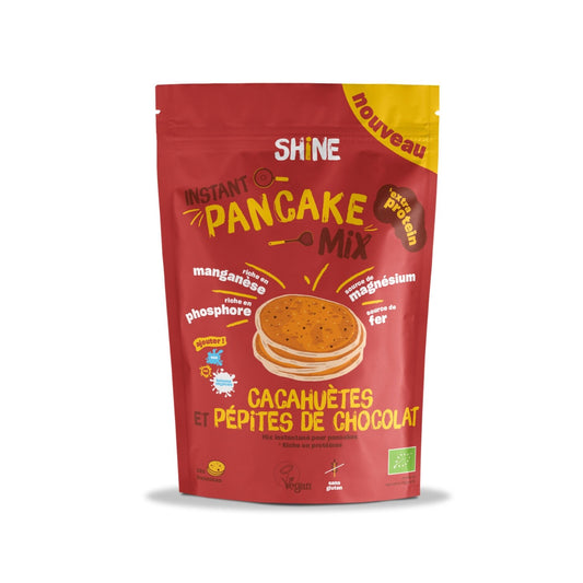 SHINE Organic Gluten-Free Vegan Peanut and Chocolate Chip Pancake Mix