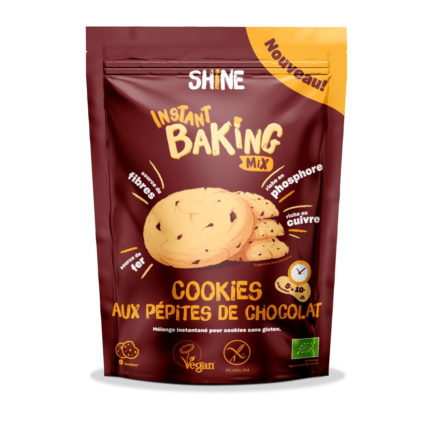Vegan Gluten-Free Organic Buckwheat and Chocolate Chip Cookie Mix