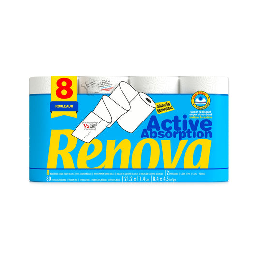 RENOVA Active Absorption Paper Towels