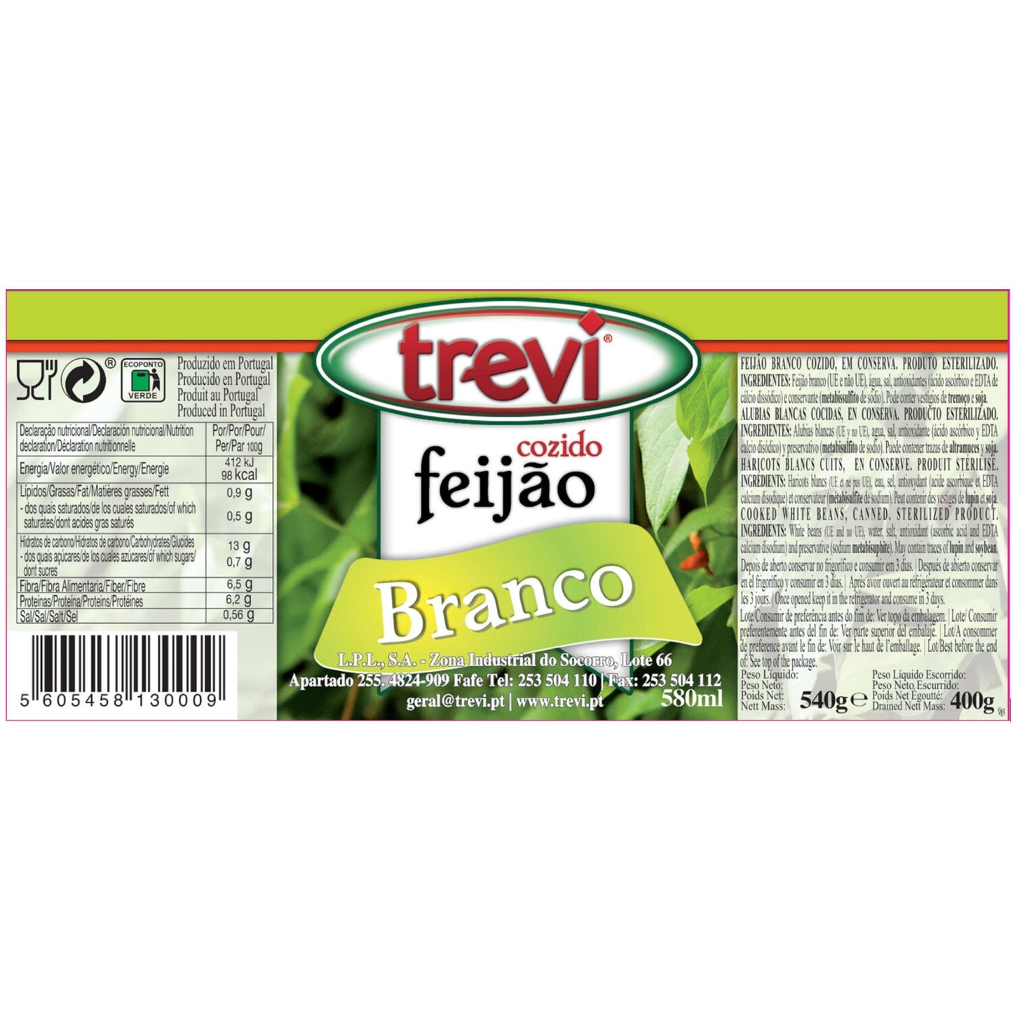 TREVI Cooked White Beans