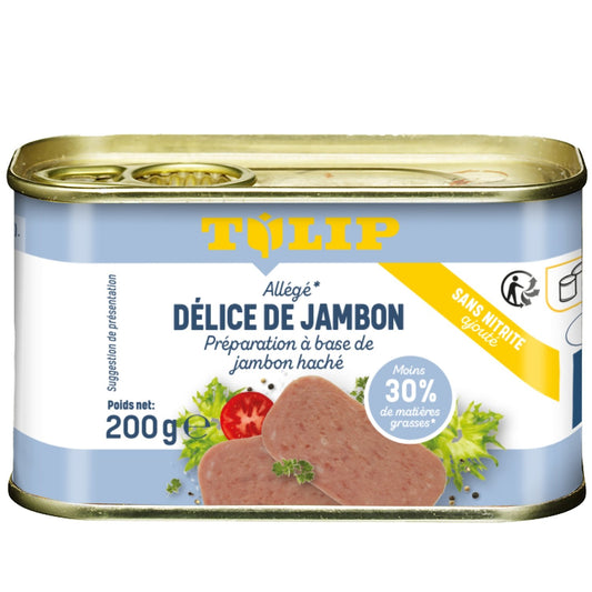 Délice de Jambon Sans Nitrite TULIP la boite de 200g