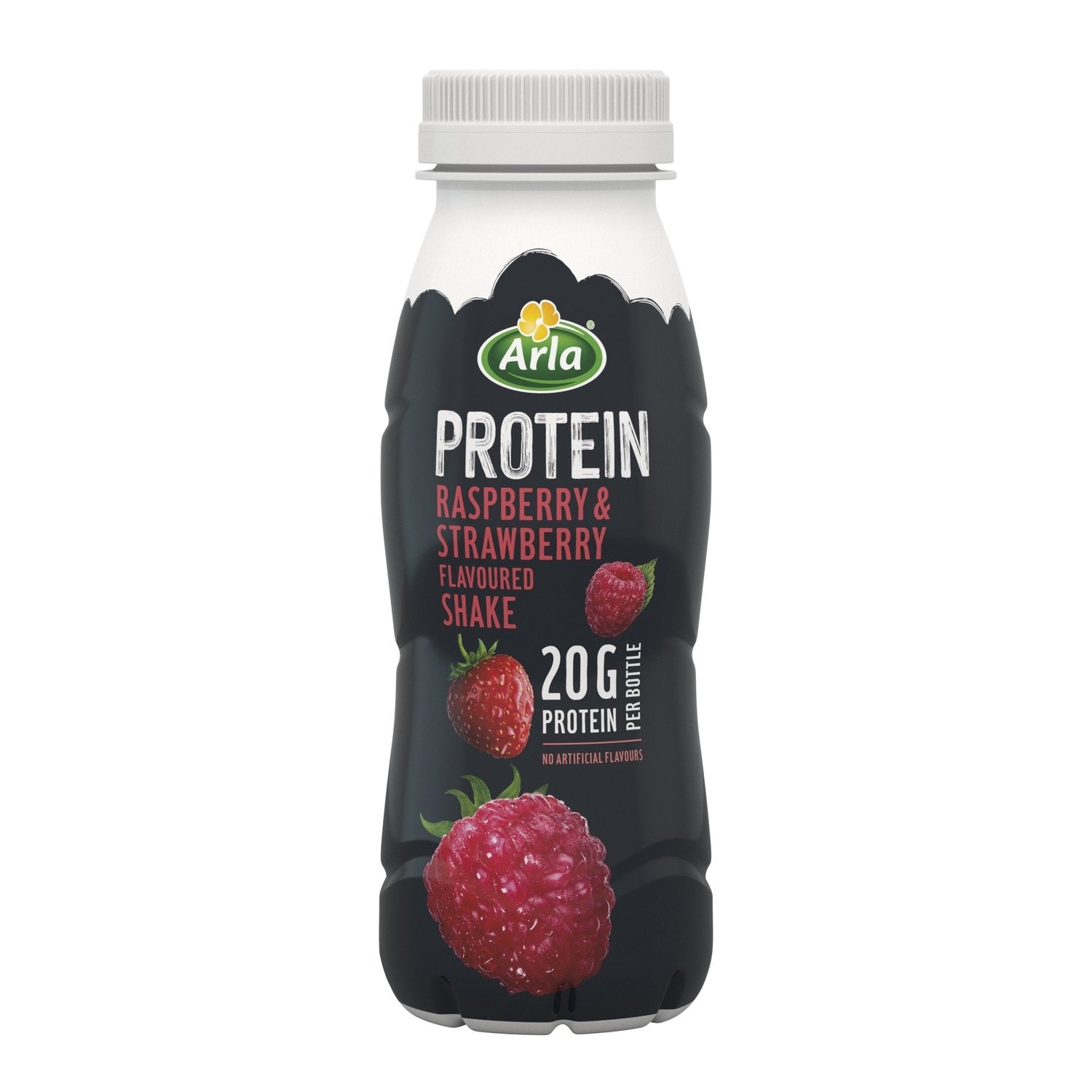 Boisson Lactée Milkshake à la Framboise et à la Fraise ARLA PROTEIN la bouteille de 225mL