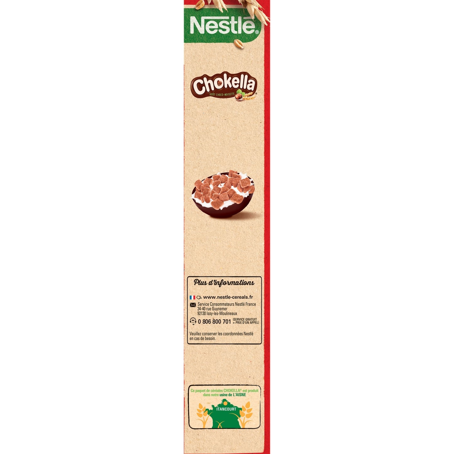 CHOKELLA Chocolate-Hazelnut Flavor Cereal