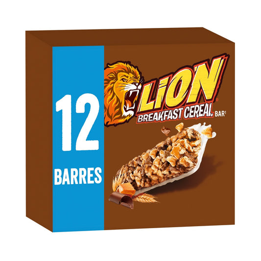 Barres Céréales Lion Caramel et Chocolat NESTLE la boite de 12 barres - 300g