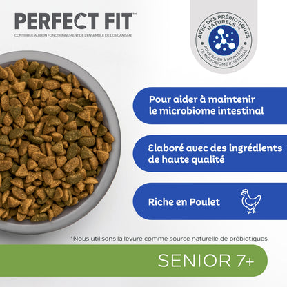 Croquettes pour Chat Sénior Stérilisé Poulet Total 5 PERFECT FIT