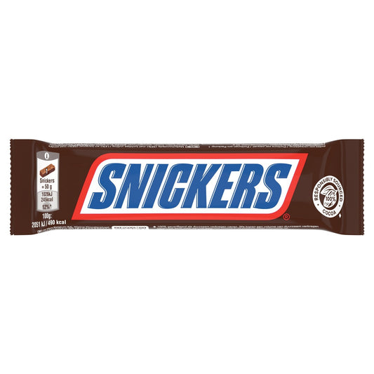 Barres Chocolatées Cacahuète Caramel SNICKERS la barre de 50g