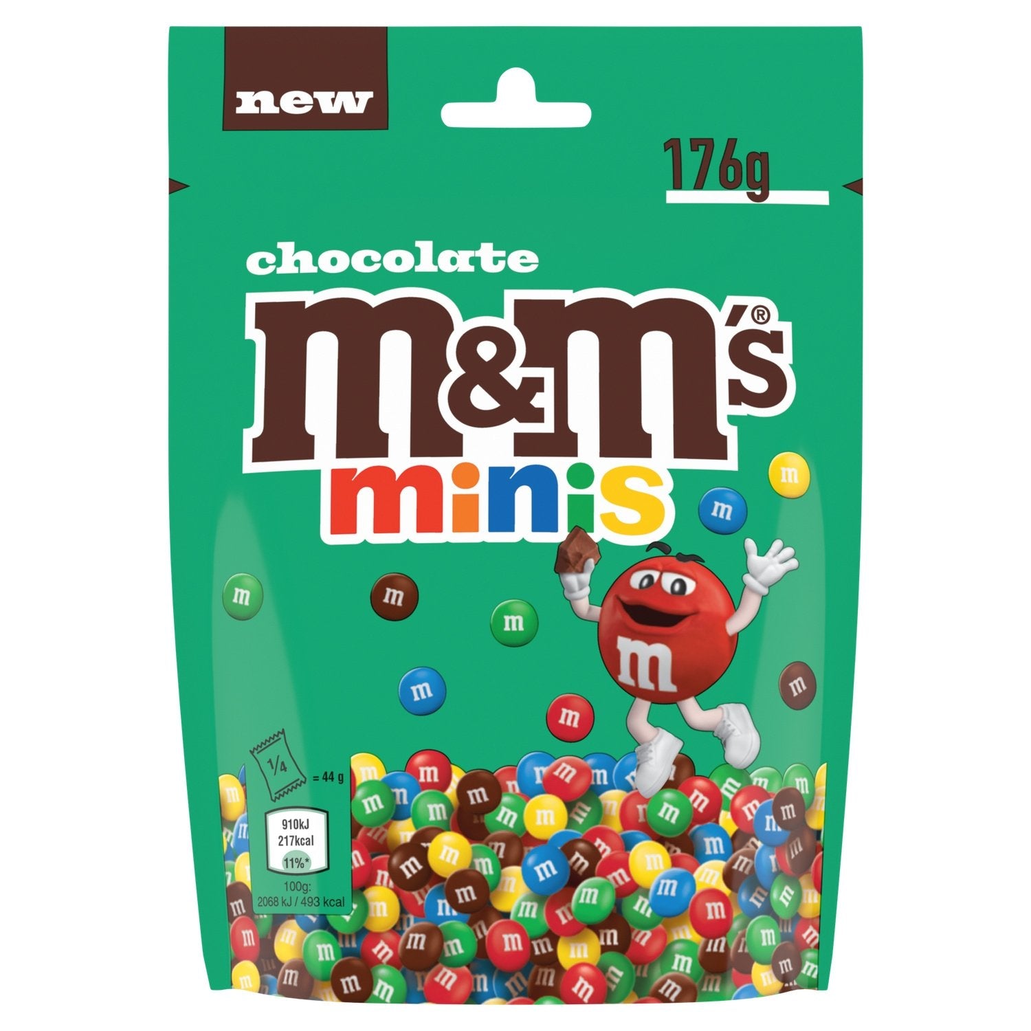 Bonbons Chocolats Minis M&MS le paquet de 176g