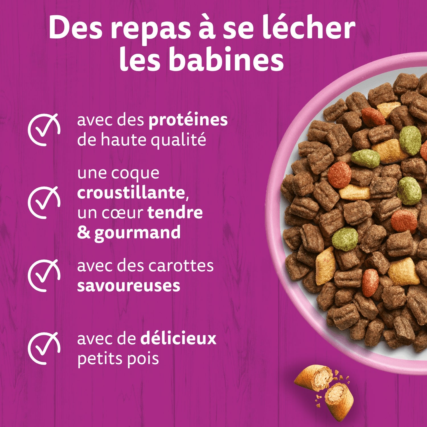 Croquettes pour Chat Adulte Stérilisé au Saumon WHISKAS 