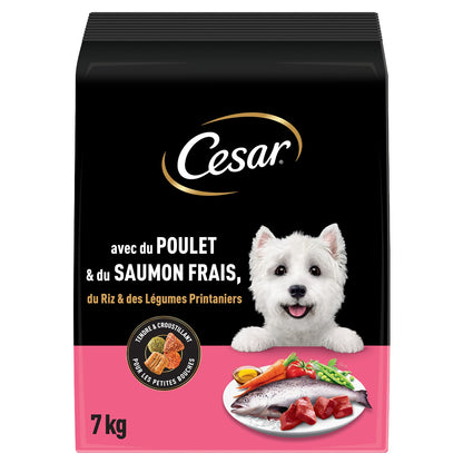 Croquettes pour Chien Adulte Poulet Saumon Riz Légumes CESAR 