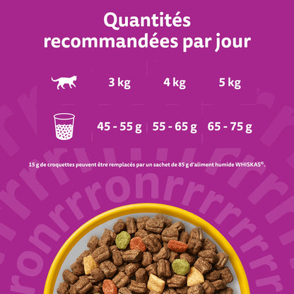 Croquettes pour Chat Adulte Stérilisé au Poulet WHISKAS 