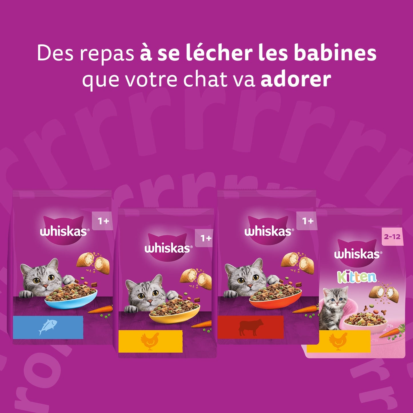 Croquettes pour Chat Adulte Stérilisé au Poulet WHISKAS 