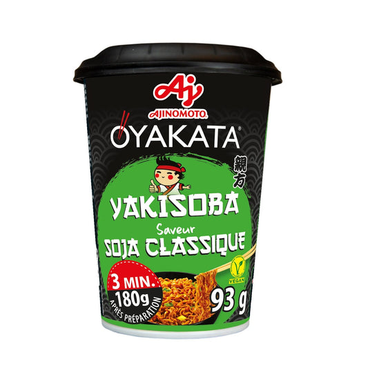 Nouilles Sautées Yakisoba Saveur Soja Classique en Cup OYAKATA la cup de 93g