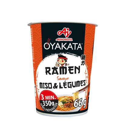 Nouilles Longues et Fines Saveur Miso & Légumes OYAKATA