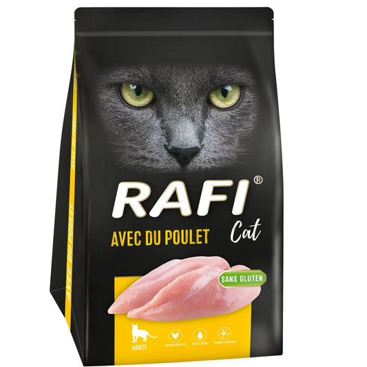 Croquettes pour Chat Adulte Poulet RAFI le paquet de 1,5Kg