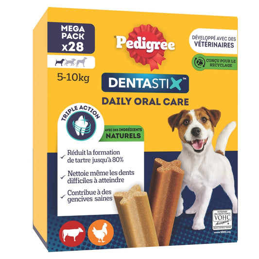 Friandises Pour Chien Adulte Petit <10kg Hygiène Bucco Dentaire DENTASTIX 