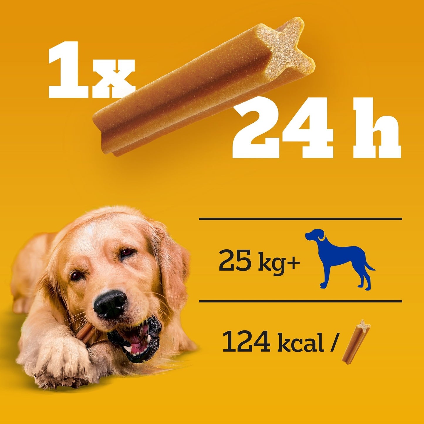 Bâtonnet à Mâcher pour Chien Grand +25kg Hygiène Bucco Dentaire Poulet Dentastix DENTASTIX