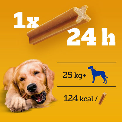 Bâtonnet à Mâcher pour Chien Grand +25kg Hygiène Bucco Dentaire Poulet Dentastix DENTASTIX