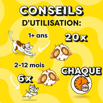 Friandises pour Chat Adulte Fromage CATISFACTIONS