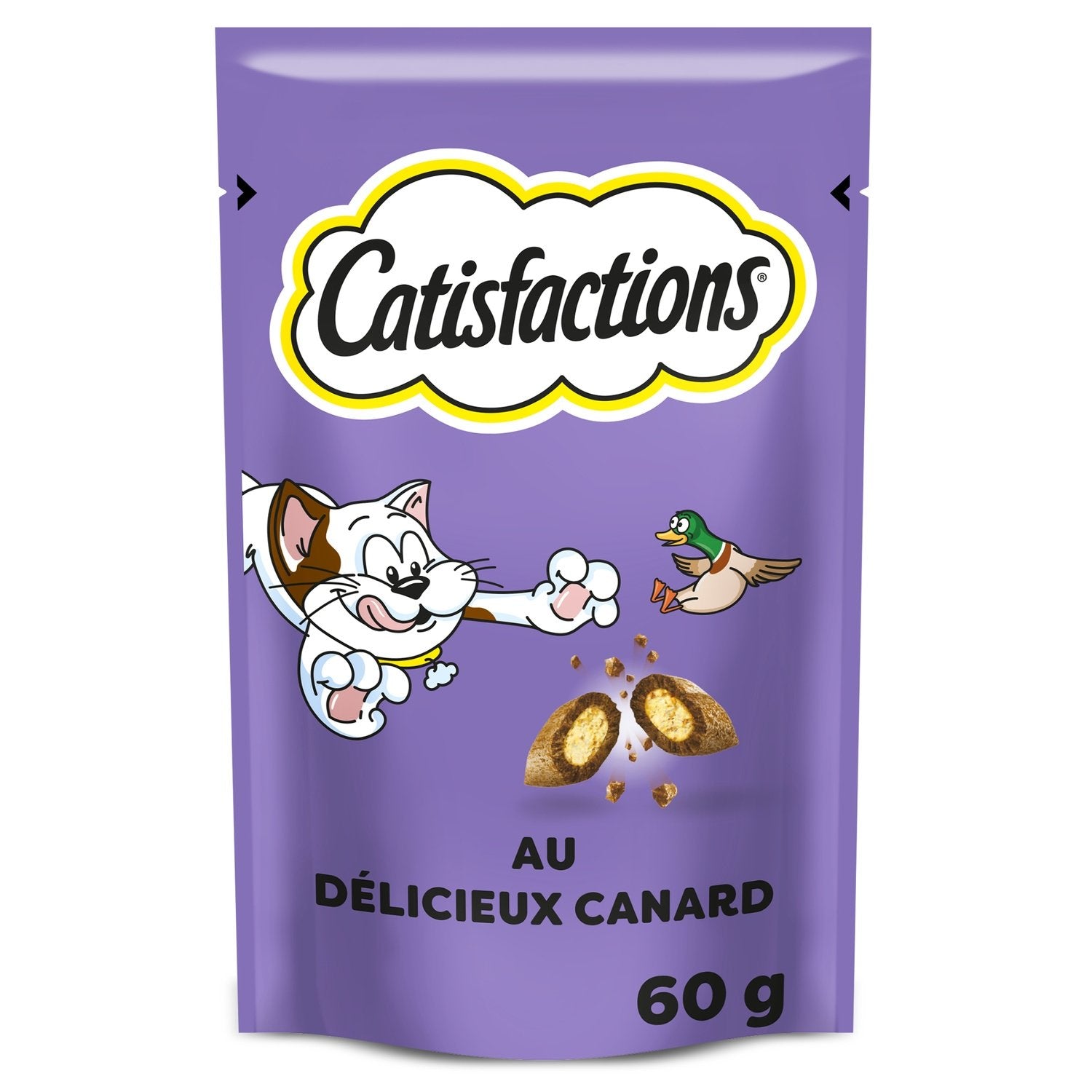Friandises pour Chat Adulte et Chaton Canard CATISFACTIONS le sachet de 60g