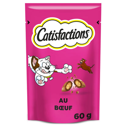 Friandises pour Chat Adulte Boeuf CATISFACTIONS 
