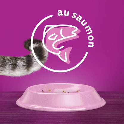 Croquettes pour Chat Adulte Stérilisé au Saumon WHISKAS
