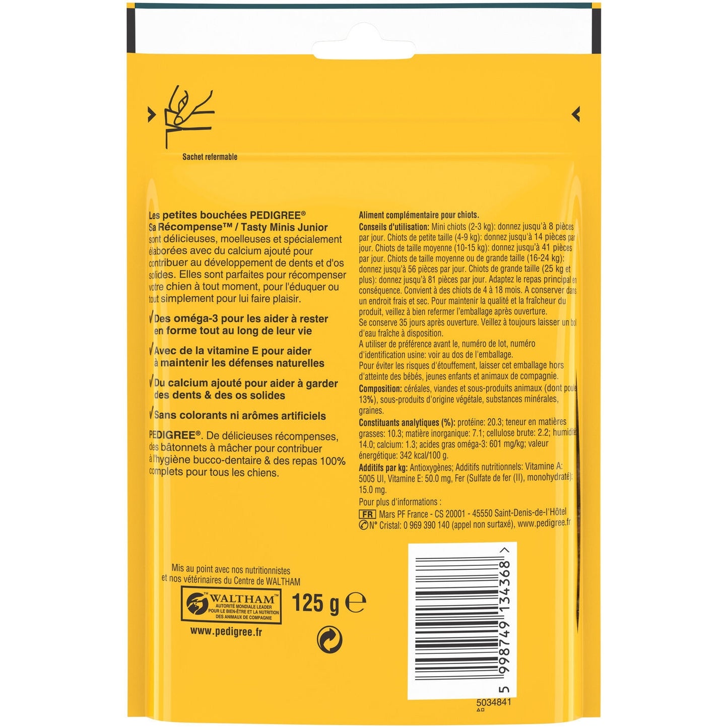 Friandises pour Chien Junior Poulet Sa Récompense PEDIGREE