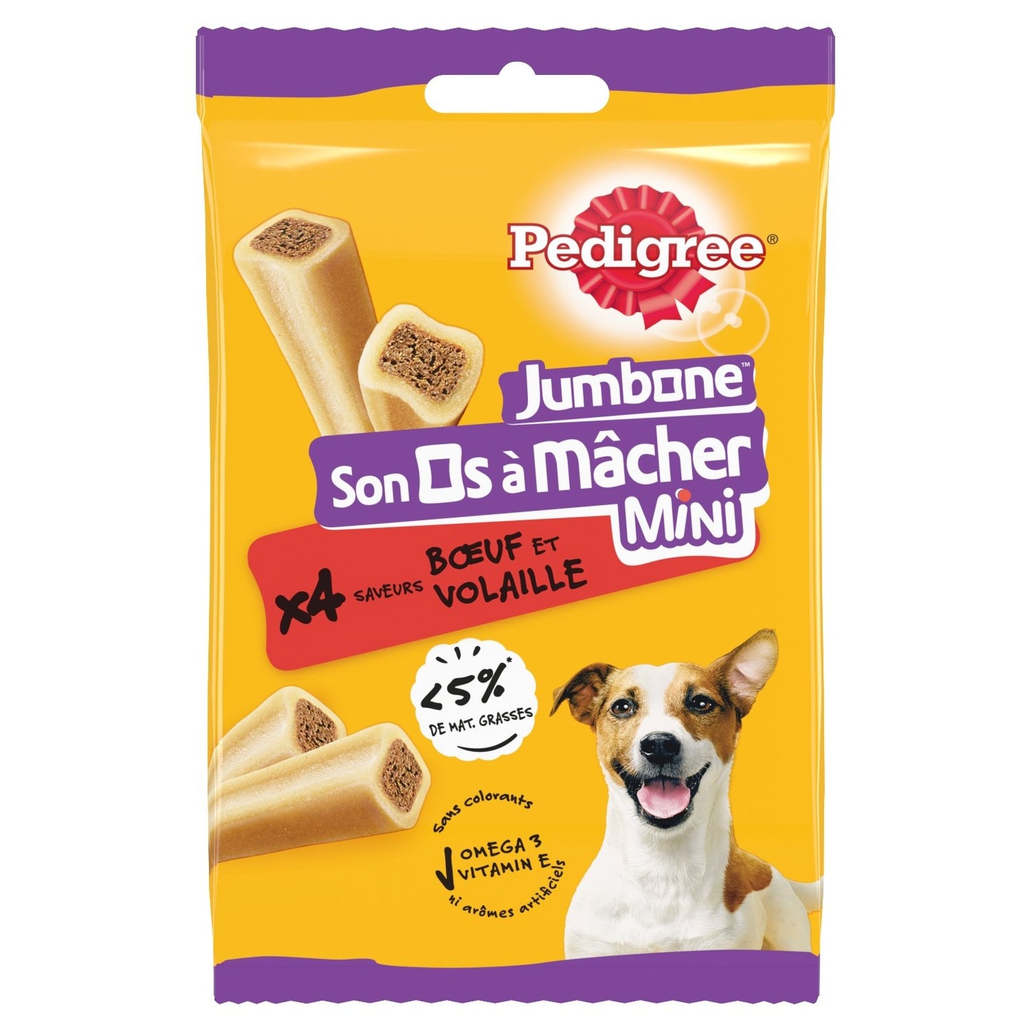 Friandises à Mâcher pour Chien Petit <10kg Boeuf Volaille PEDIGREE