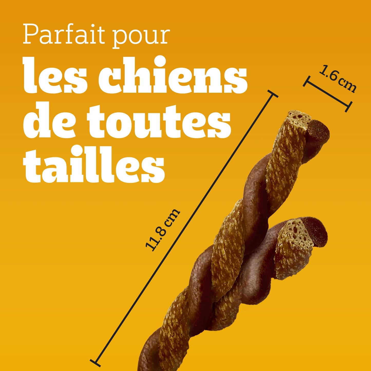 Friandises pour Chien Adulte Boeuf Fromage Rodeo Duos PEDIGREE