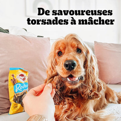 Friandises pour Chien Adulte Boeuf Fromage Rodeo Duos PEDIGREE