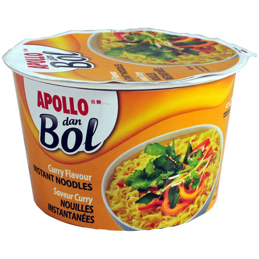 Nouilles Dan Bol Saveur Curry Ile Maurice APOLLO le pot de 85g