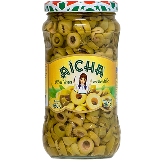 AICHA Sliced Green Olives