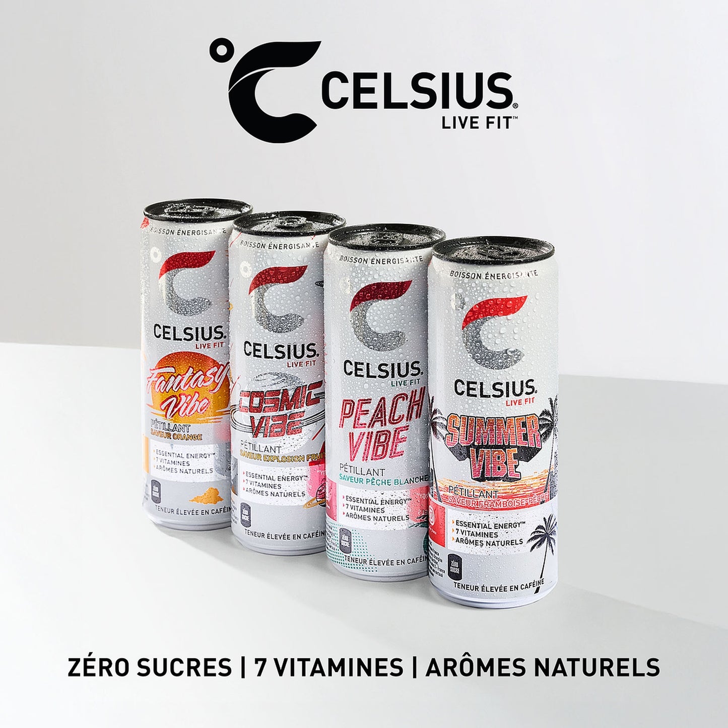Soda Énergisant Fraise Fruit de la Passion CELSIUS 