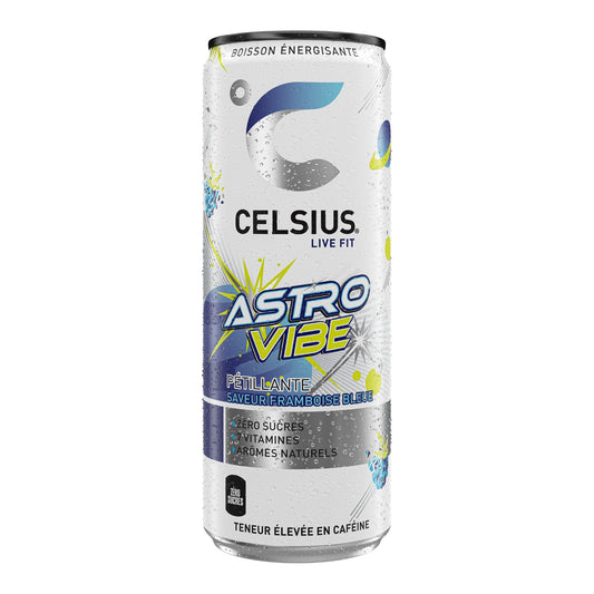 Boisson Énergisante Pétillante Saveur Framboise Bleue CELSIUS 