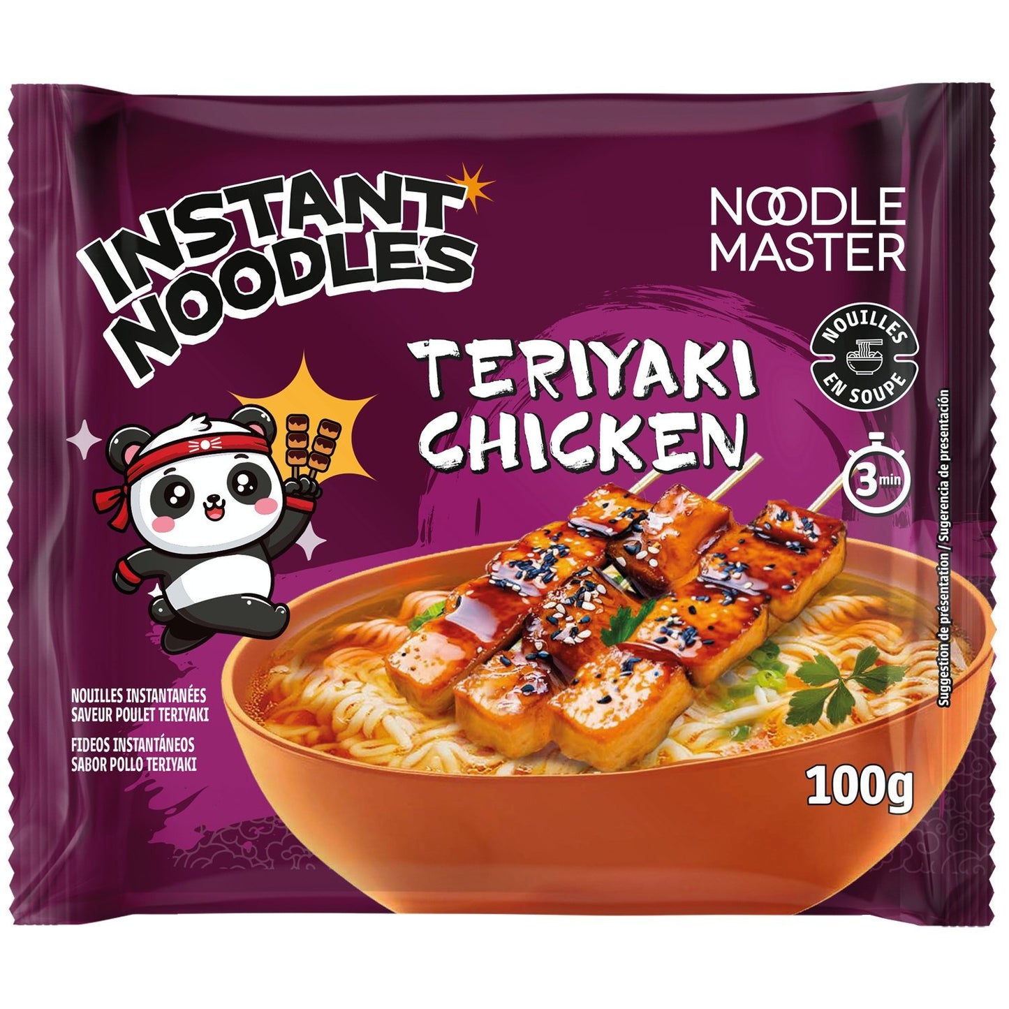Nouilles Instantanées en Soupe Saveur Poulet Teriyaki NOODLE MASTER