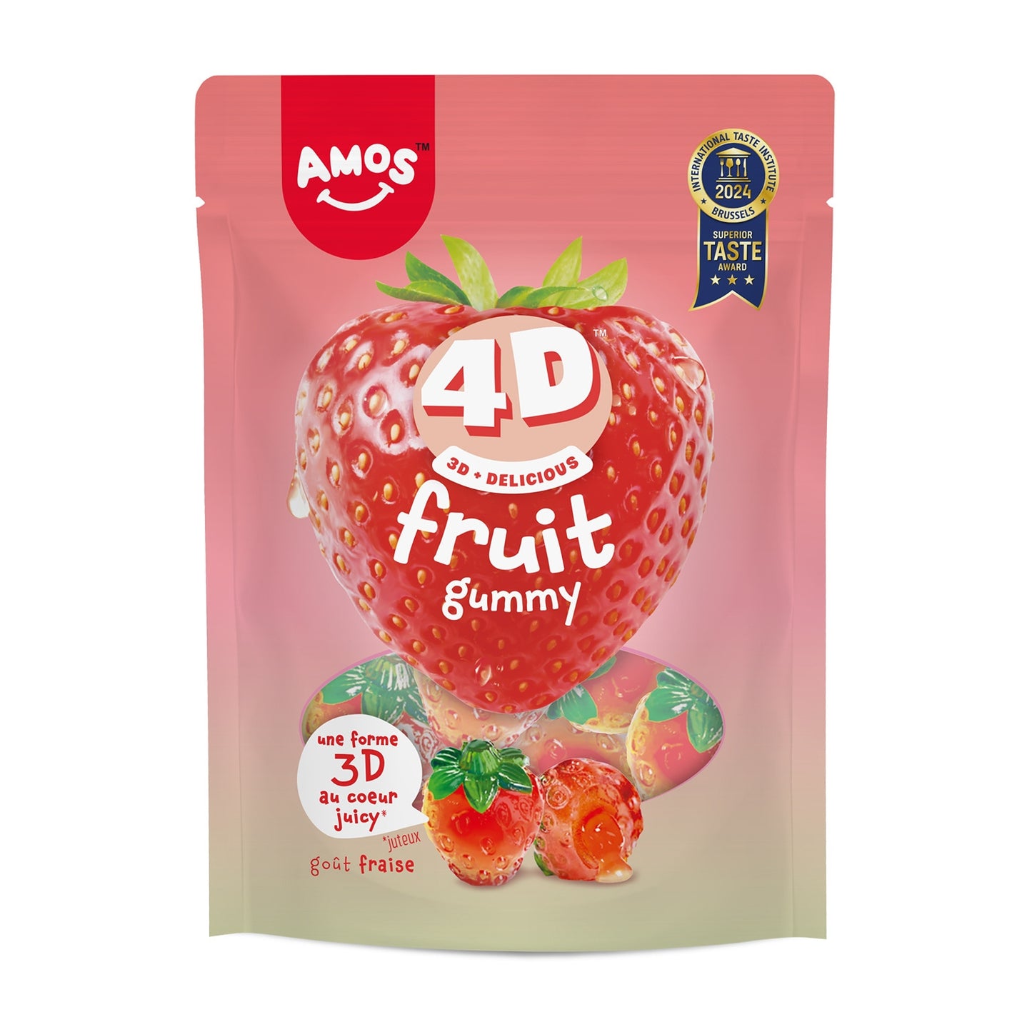 Bonbon goût fruit fraise AMOS 