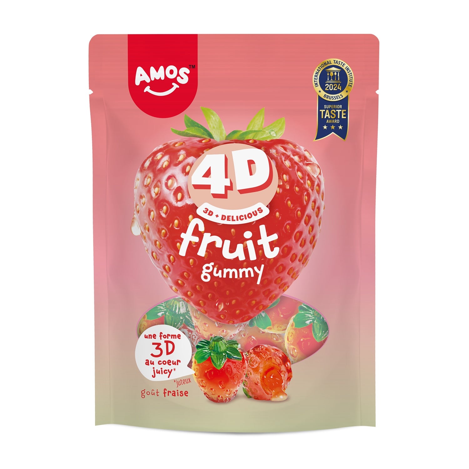 Bonbon goût fruit fraise AMOS 