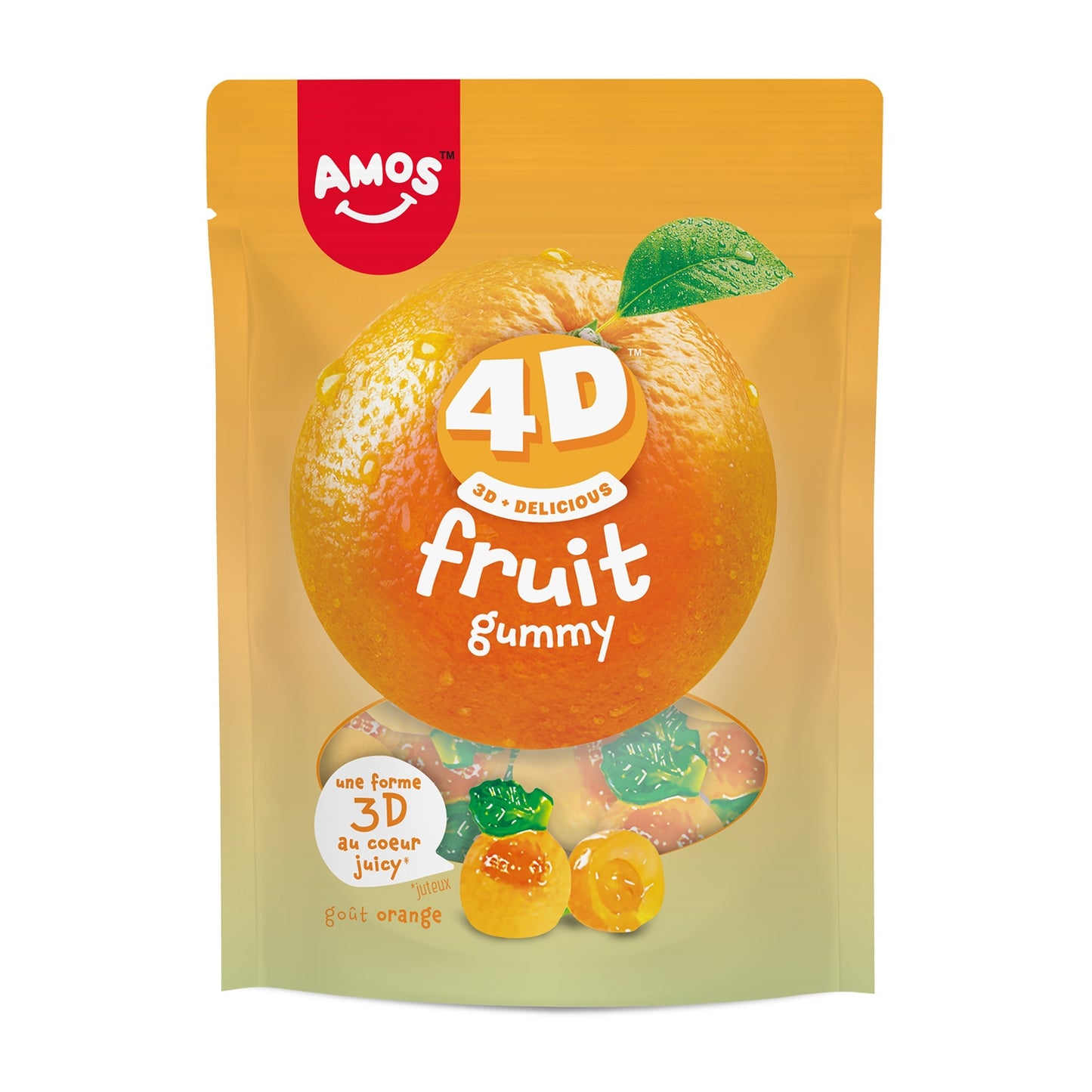 Bonbons fruits orange AMOS 