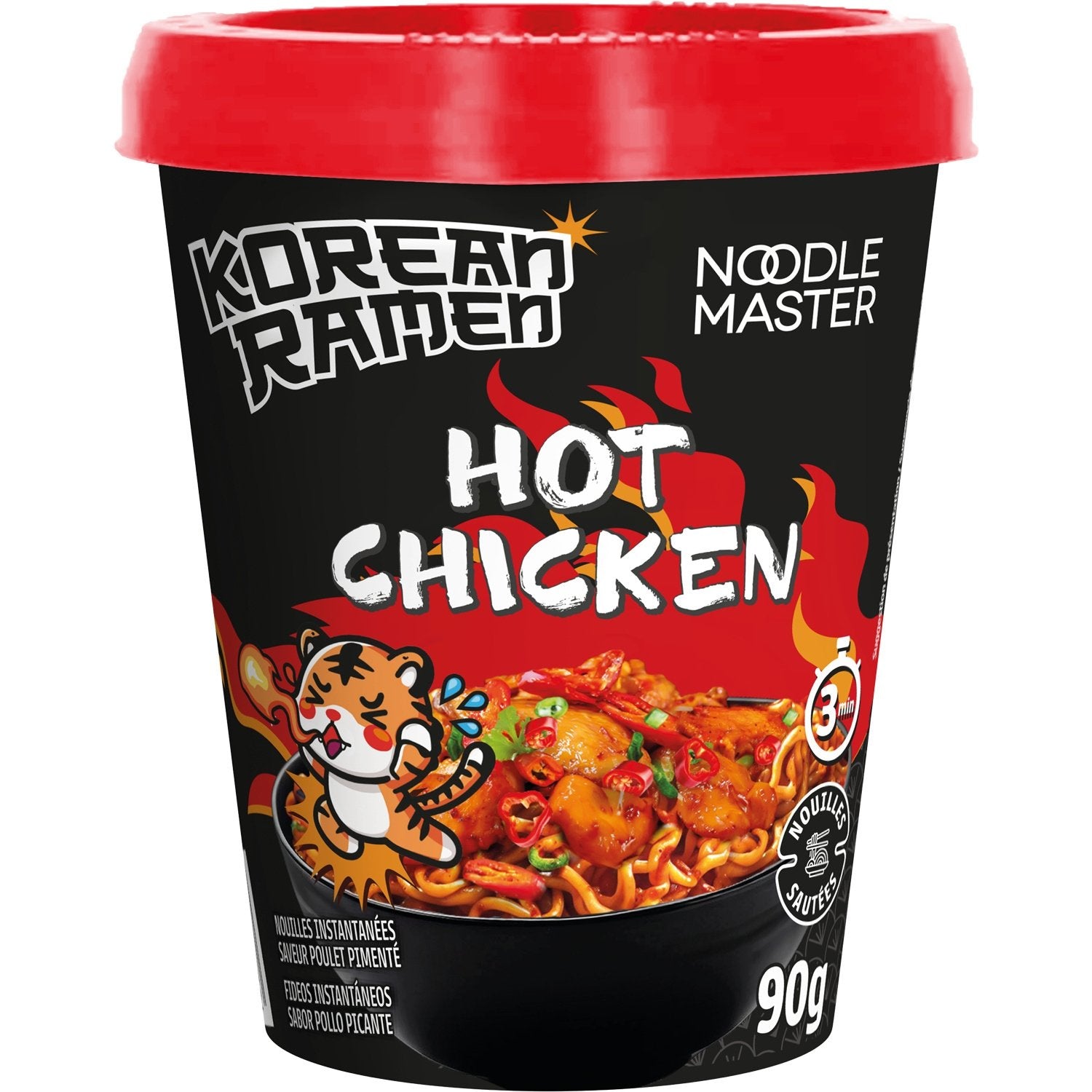 Nouilles Instantanées Hot Chicken NOODLE MASTER le paquet de 90g
